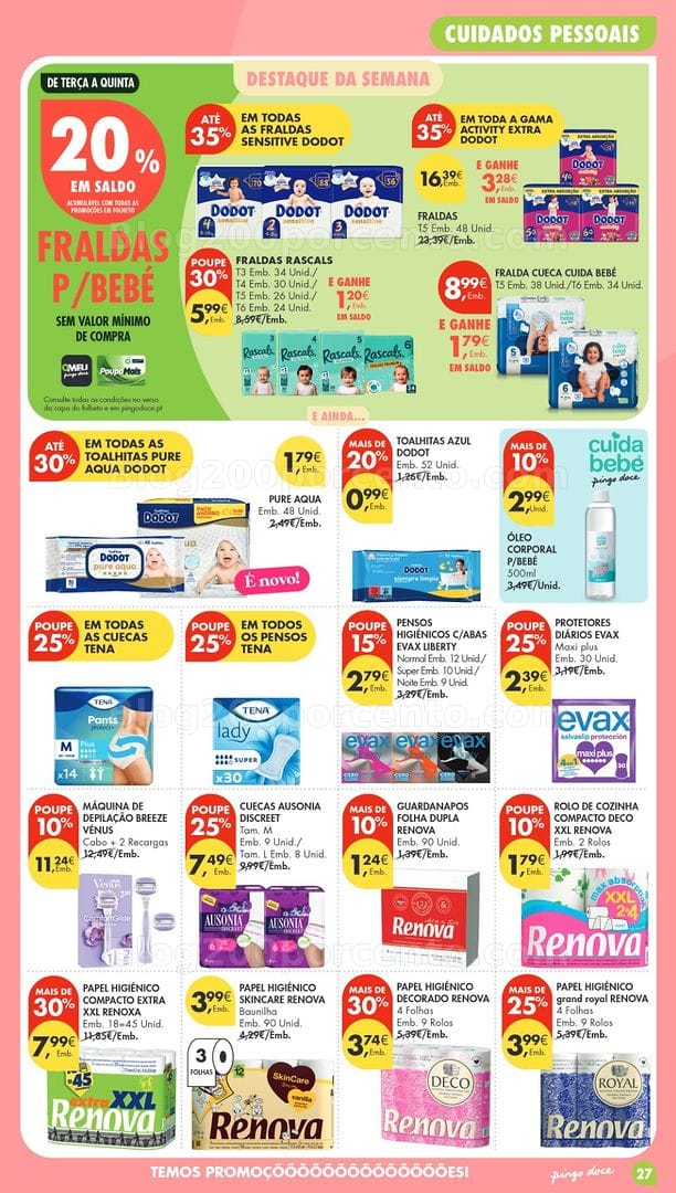 Antevisão Folheto PINGO DOCE Madeira Promoções de 27 outubro a 2 novembro