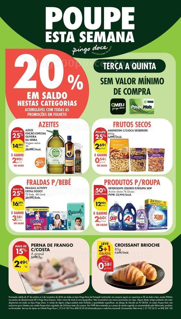 Antevisão Folheto PINGO DOCE Promoções de 27 outubro a 2 novembro - Edição Digital