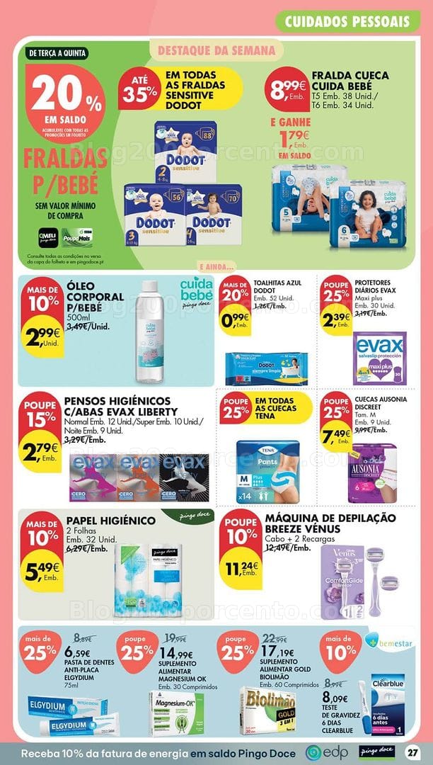 Antevisão Folheto PINGO DOCE Lojas Pequenas Promoções de 27 outubro a 2 novembro