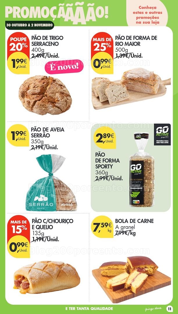 Antevisão Folheto PINGO DOCE Promoções de 30 outubro a 2 novembro