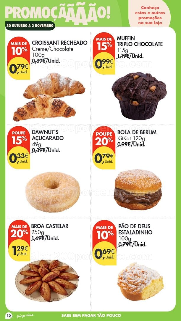 Antevisão Folheto PINGO DOCE Promoções de 30 outubro a 2 novembro