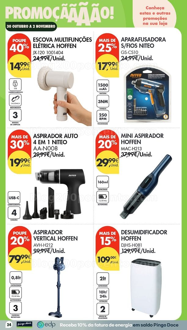 Antevisão Folheto PINGO DOCE Promoções de 30 outubro a 2 novembro