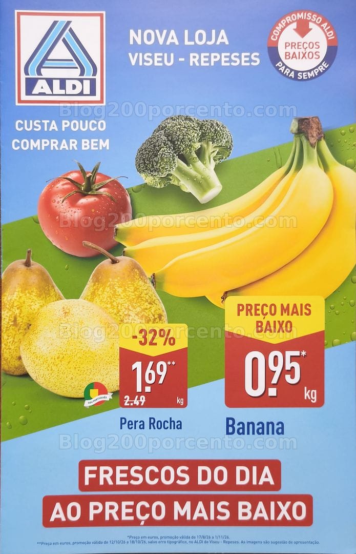 Antevisão Folheto ALDI Aberturas Viseu - Repeses Promoções de 12 a 18 outubro