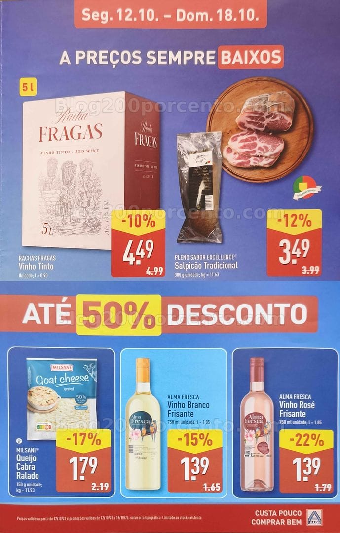 Antevisão Folheto ALDI Aberturas Viseu - Repeses Promoções de 12 a 18 outubro