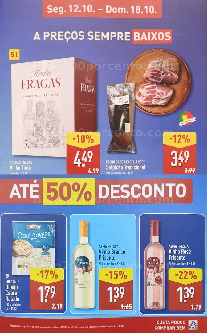 Antevisão Folheto ALDI Extra Aberturas Mangualde Promoções de 12 a 18 outubro