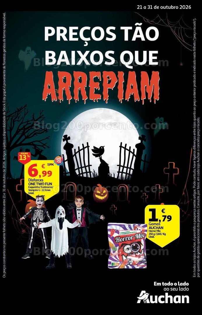 Antevisão Folheto AUCHAN Promoções de 21 a 31 outubro