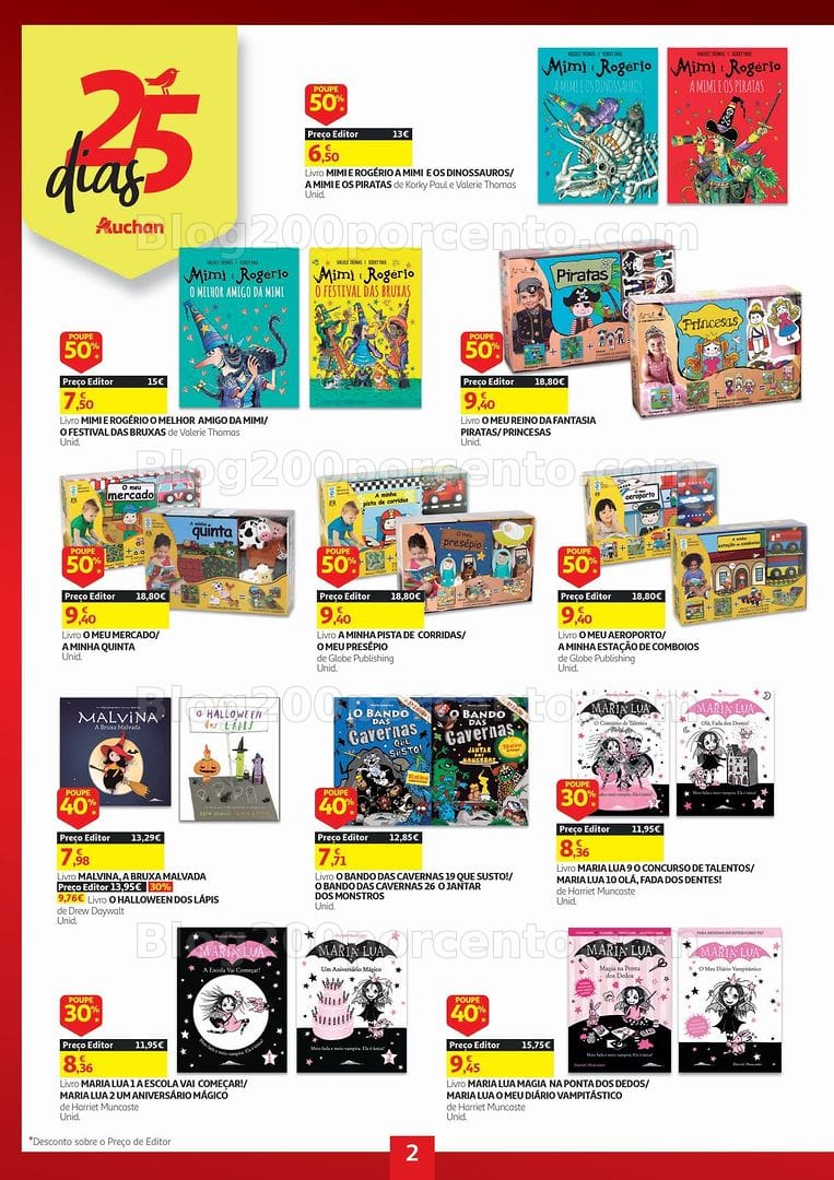 Antevisão Folheto 25 Dias AUCHAN Promoções de 20 a 31 outubro