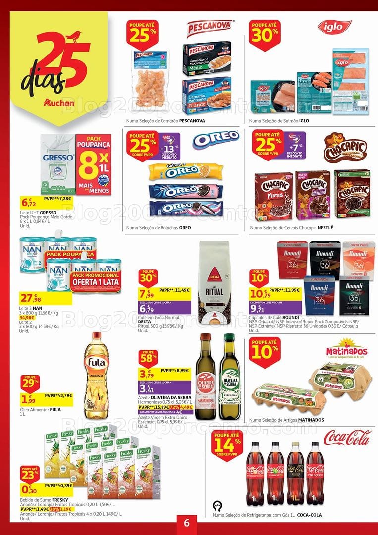 Antevisão Folheto 25 Dias AUCHAN Promoções de 20 a 31 outubro