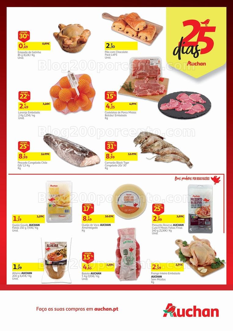 Antevisão Folheto 25 Dias AUCHAN Promoções de 20 a 31 outubro