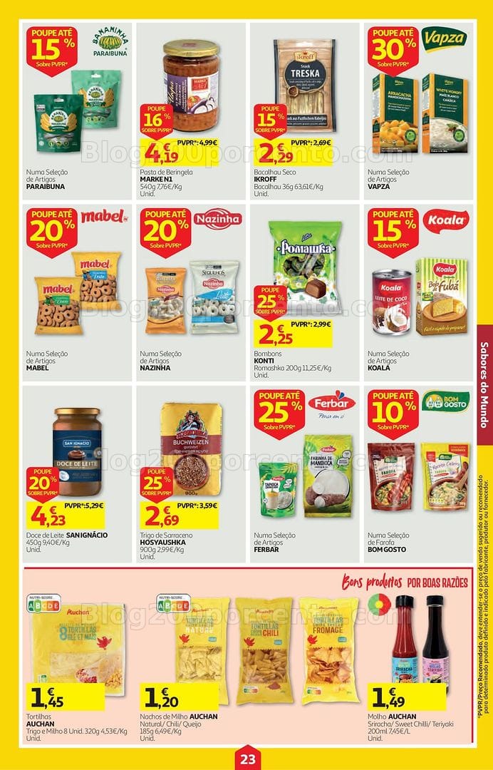 Antevisão Folheto AUCHAN Super Poupança Promoções de 22 a 28 outubro