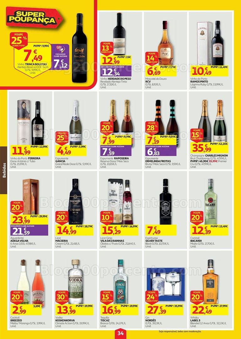Antevisão Folheto AUCHAN Super Poupança Promoções de 8 a 14 outubro