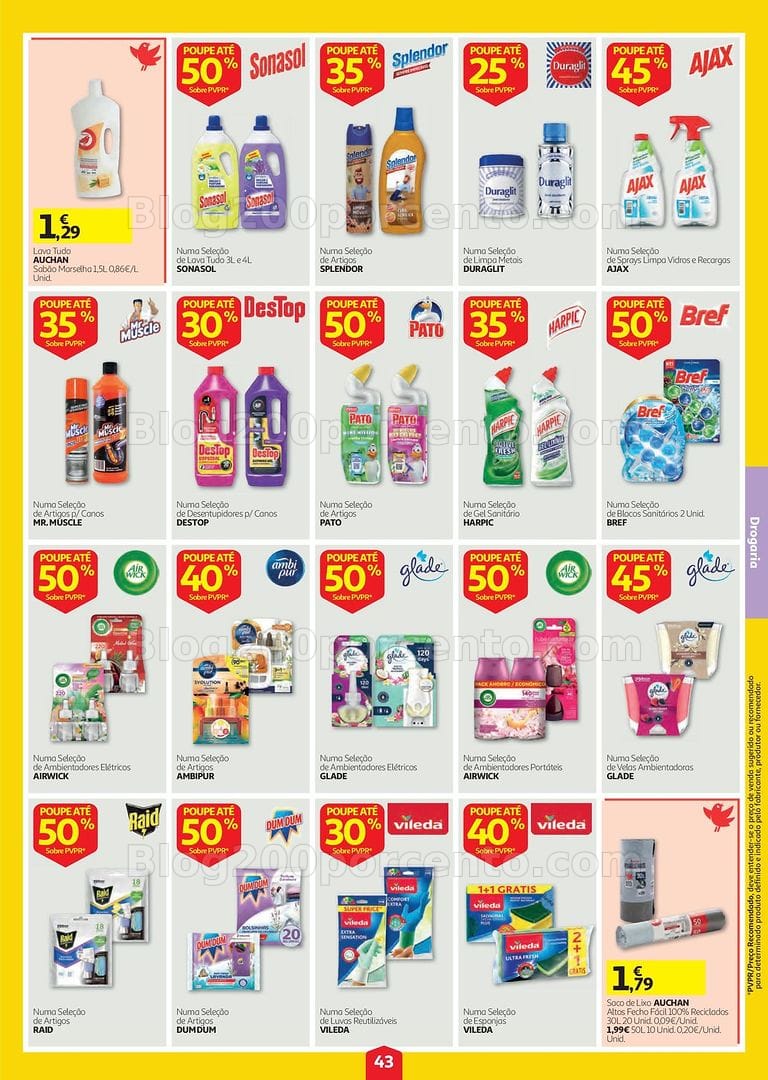 Antevisão Folheto AUCHAN Super Poupança Promoções de 8 a 14 outubro