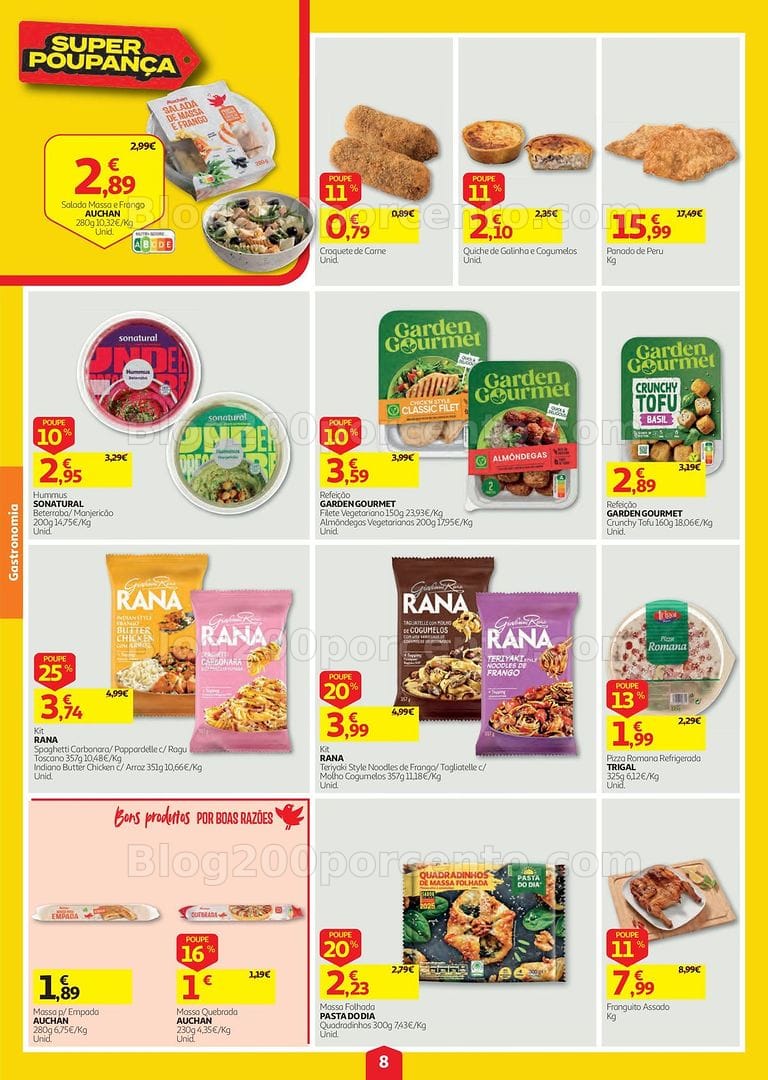 Antevisão Folheto AUCHAN Super Poupança Promoções de 8 a 14 outubro