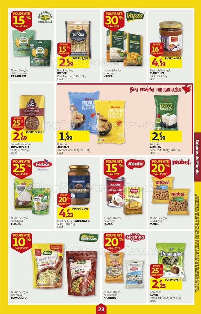 Antevisão Folheto AUCHAN Super Poupança Promoções de 15 a 21 outubro