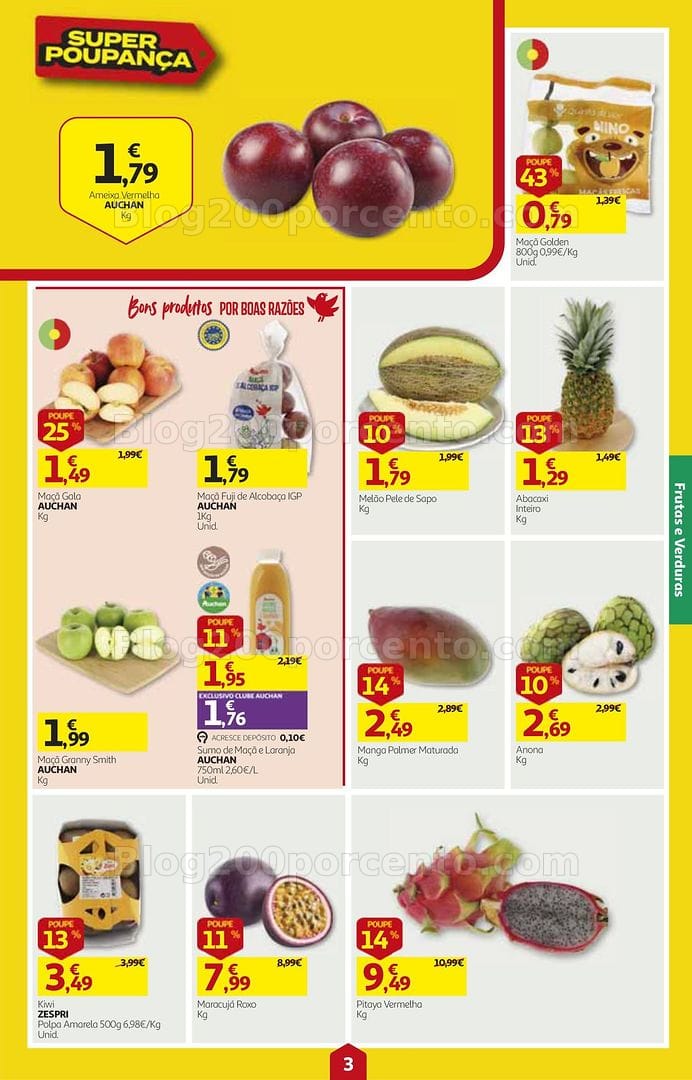 Antevisão Folheto AUCHAN Frescos Super Poupança Promoções de 15 a 21 outubro