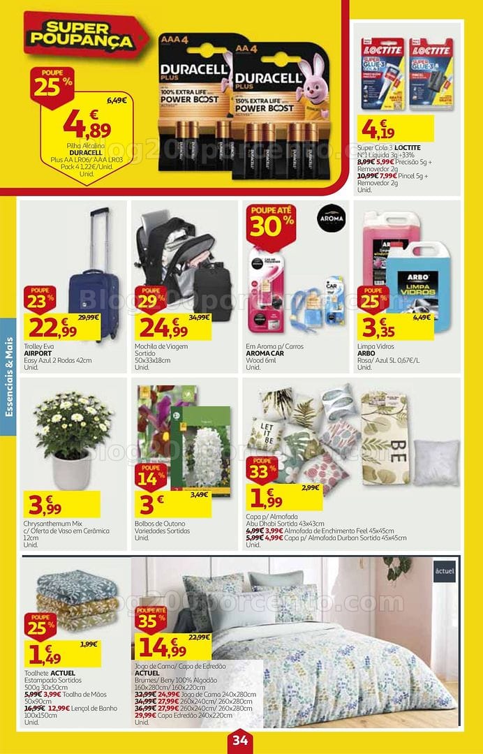 Antevisão Folheto AUCHAN Bazar Super Poupança Promoções de 15 a 21 outubro
