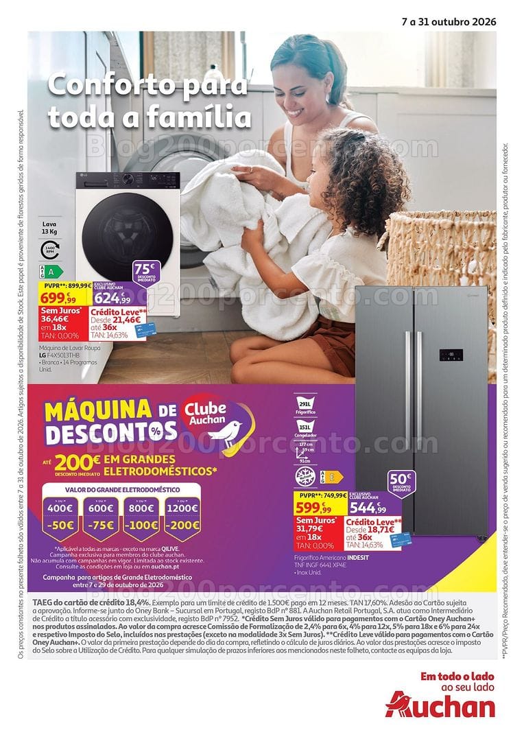 Antevisão Folheto AUCHAN Tecnologia Promoções de 7 a 31 outubro
