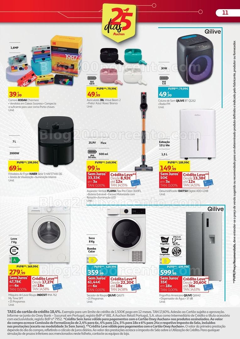 Antevisão Folheto AUCHAN Tecnologia Promoções de 7 a 31 outubro
