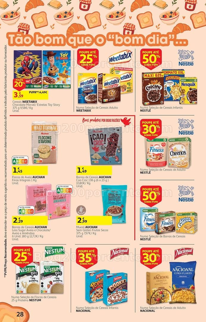Antevisão Folheto AUCHAN Tudo de 1 a 10 euros - 7 a 20 outubro