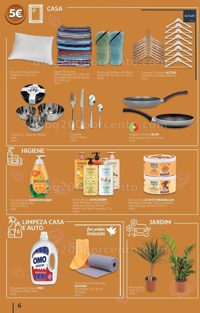 Antevisão Folheto AUCHAN Tudo de 1 a 10 euros - 7 a 20 outubro