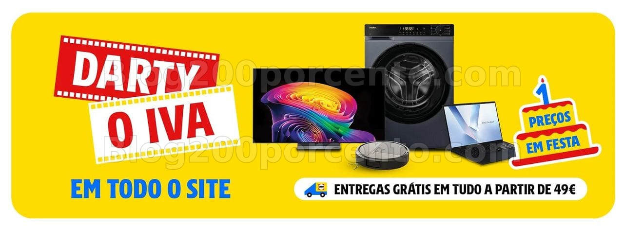 ALERTA - Oferta do valor Iva DARTY Promoções de 1 a 5 outubro
