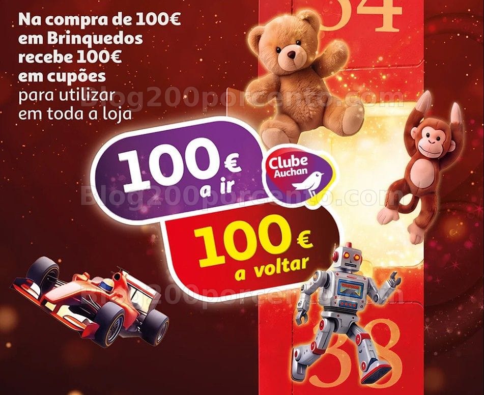 ALERTA - 100% de Reembolso em vales na Compra de Brinquedos AUCHAN - só 30 outubro e 1 novembro