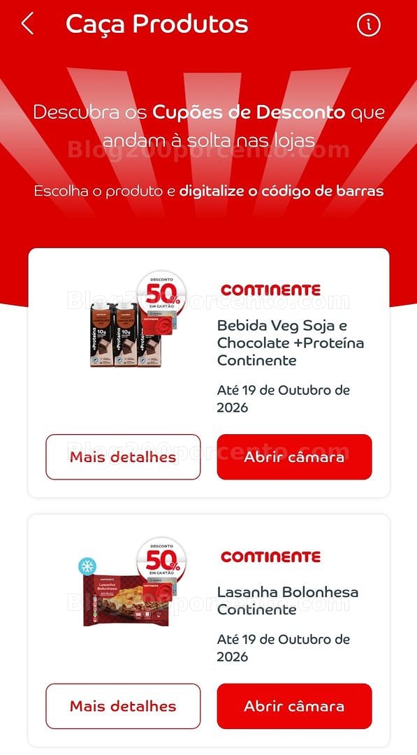 ALERTA - Novos Caça Produtos CONTINENTE Promoções de 6 a 26 outubro