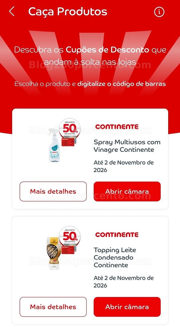 ALERTA - Novos Caça Produtos CONTINENTE Promoções de 20 outubro a 2 novembro
