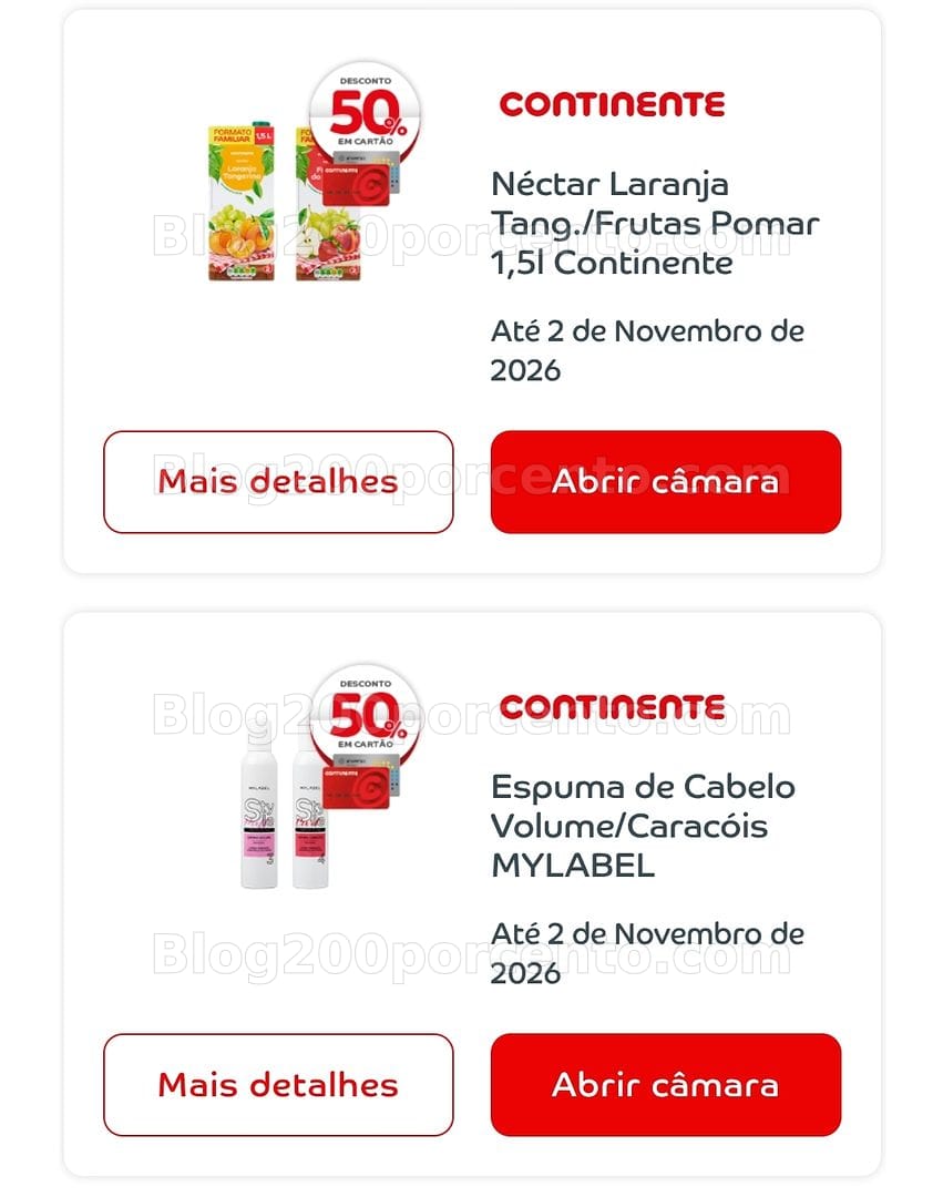 ALERTA - Novos Caça Produtos CONTINENTE Promoções de 20 outubro a 2 novembro