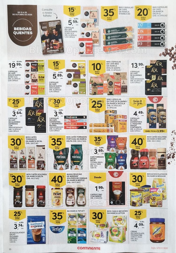 Antevisão Folheto CONTINENTE Promoções de 27 outubro a 2 novembro