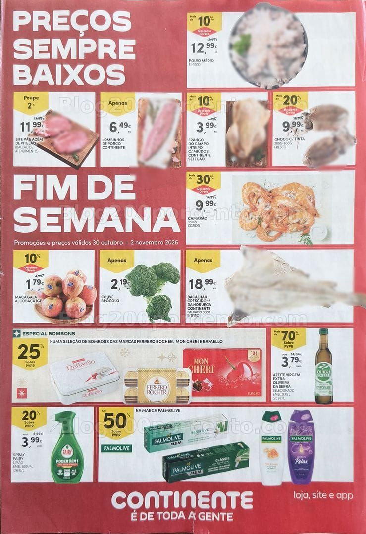 Antevisão Folheto CONTINENTE Promoções Fim de Semana - 30 outubro a 2 novembro