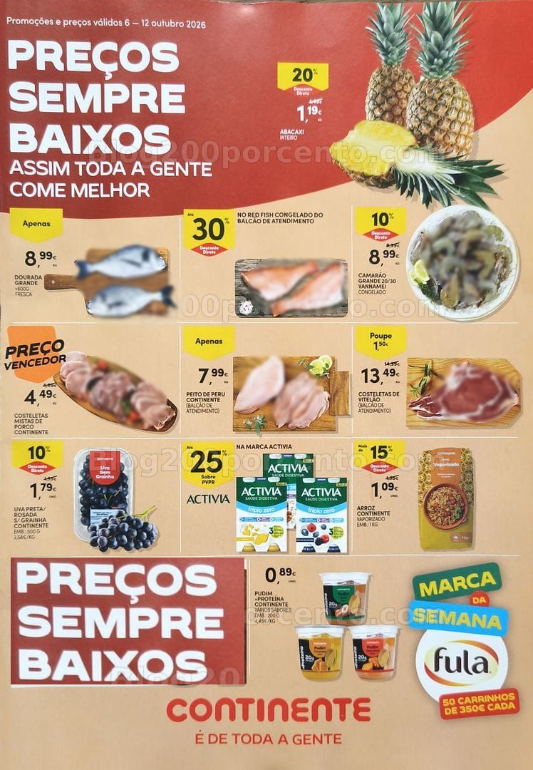 Antevisão Folheto CONTINENTE Promoções de 6 a 12 outubro
