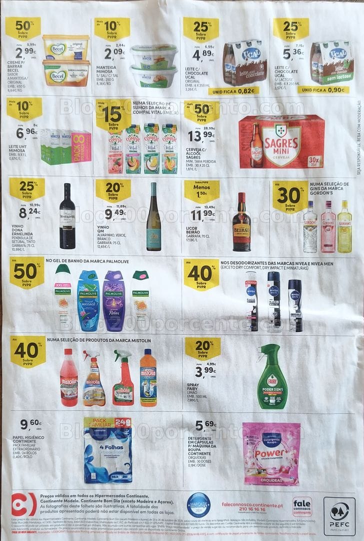 Antevisão Folheto CONTINENTE Promoções Fim de Semana - 23 a 26 outubro