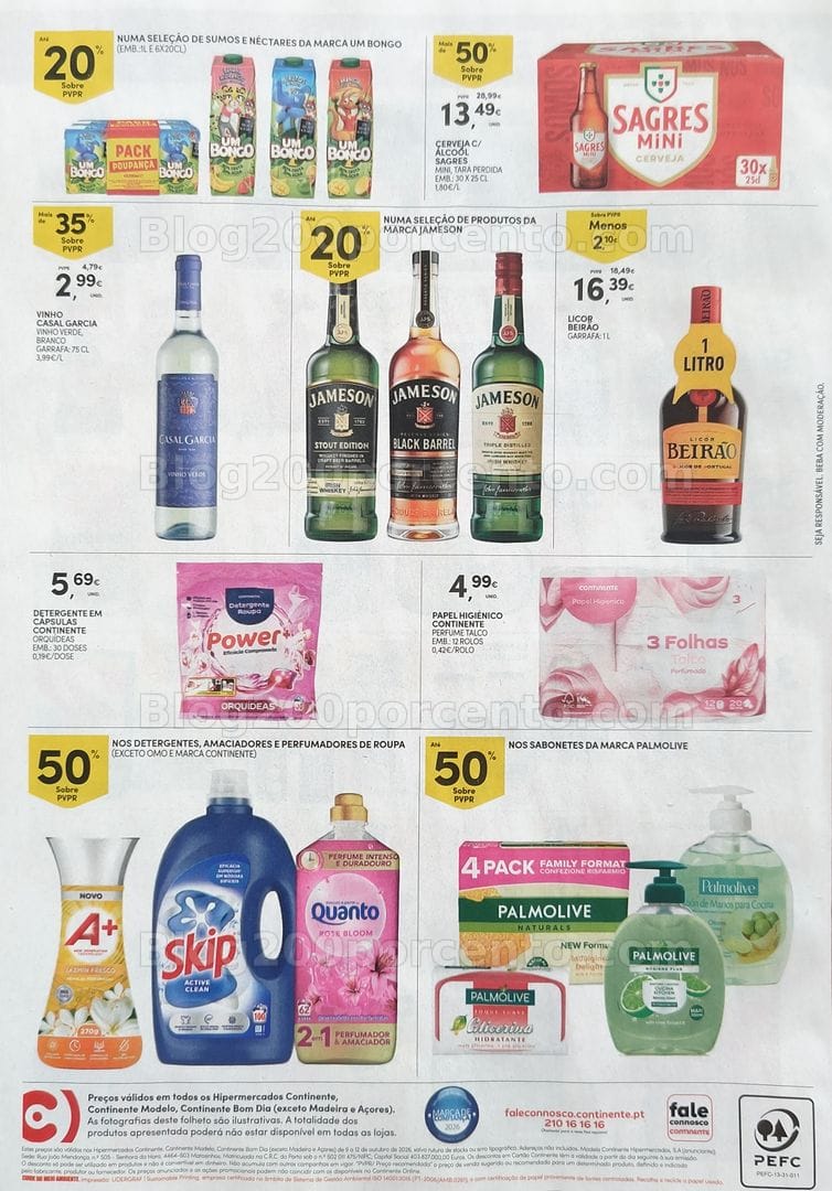 Antevisão Folheto CONTINENTE Promoções Fim de Semana - 9 a 12 outubro