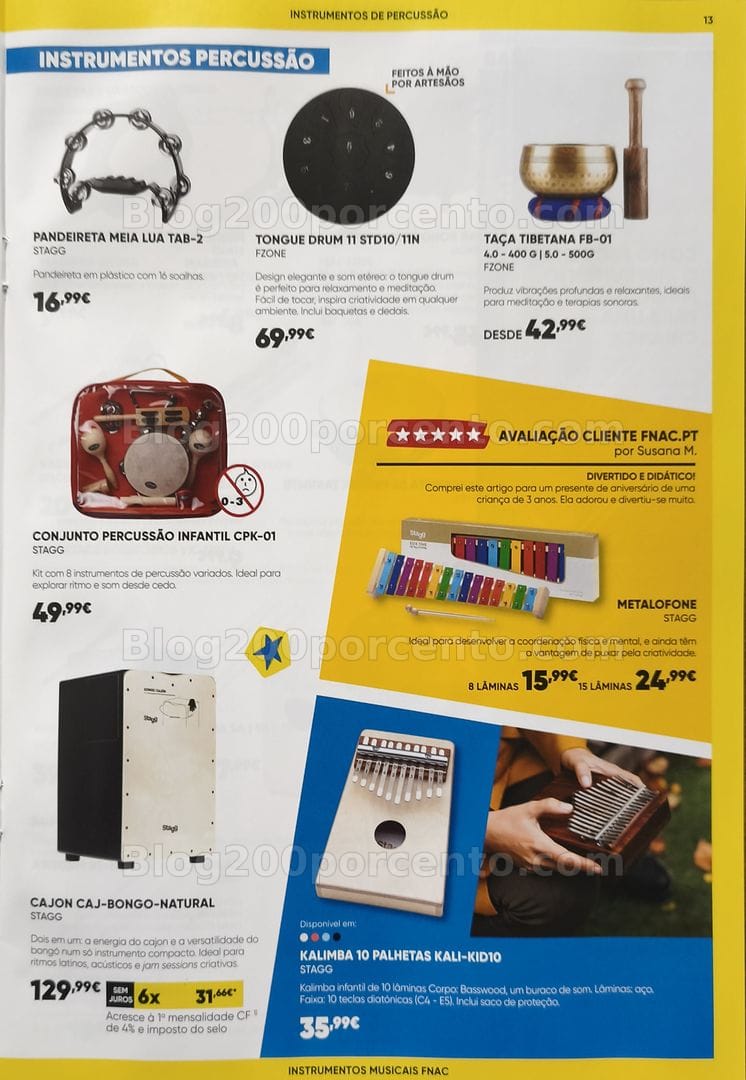 Antevisão Folheto FNAC Especial Instrumentos Musicais Promoções até 31 dezembro
