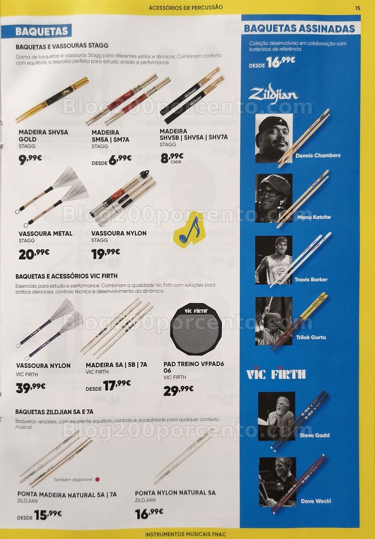 Antevisão Folheto FNAC Especial Instrumentos Musicais Promoções até 31 dezembro