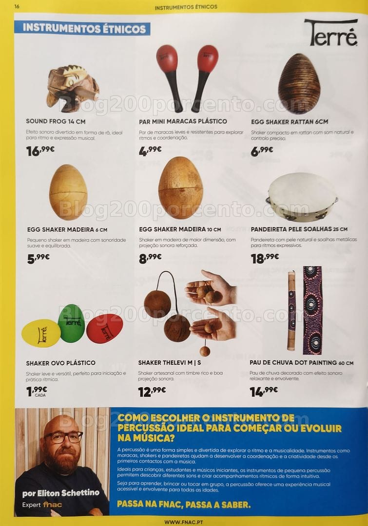 Antevisão Folheto FNAC Especial Instrumentos Musicais Promoções até 31 dezembro