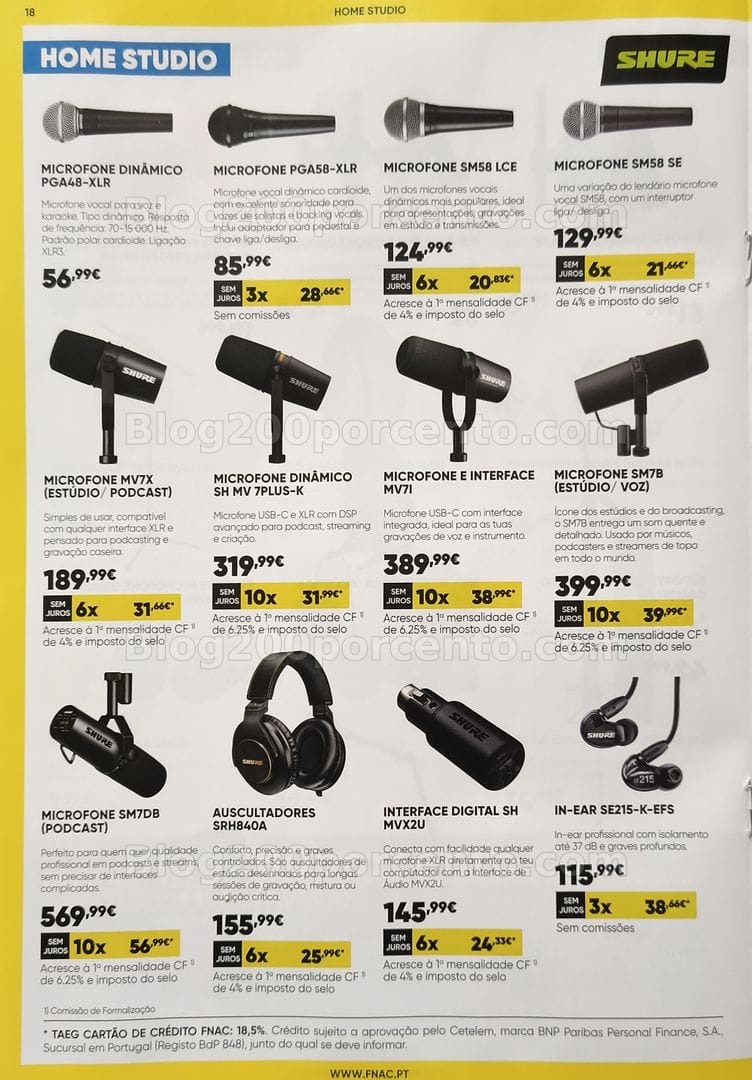 Antevisão Folheto FNAC Especial Instrumentos Musicais Promoções até 31 dezembro