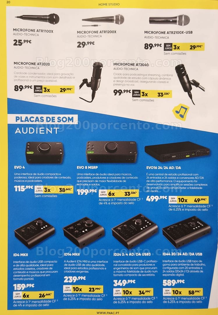 Antevisão Folheto FNAC Especial Instrumentos Musicais Promoções até 31 dezembro