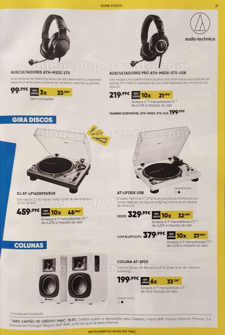 Antevisão Folheto FNAC Especial Instrumentos Musicais Promoções até 31 dezembro