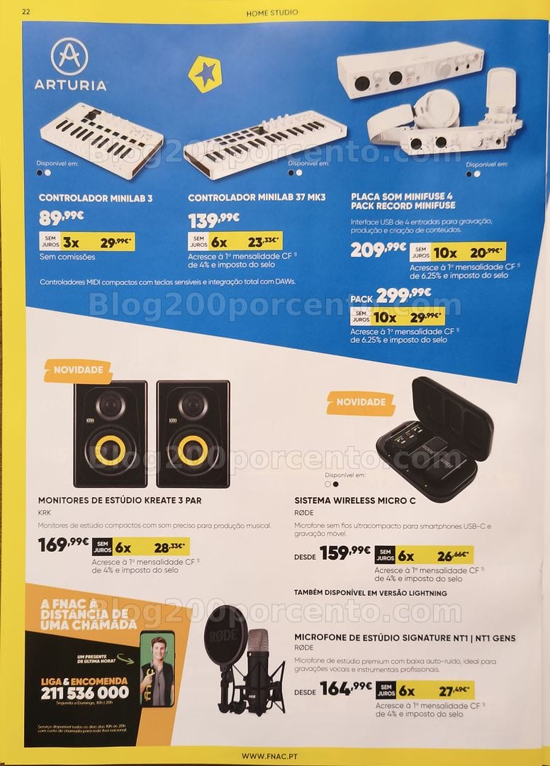 Antevisão Folheto FNAC Especial Instrumentos Musicais Promoções até 31 dezembro