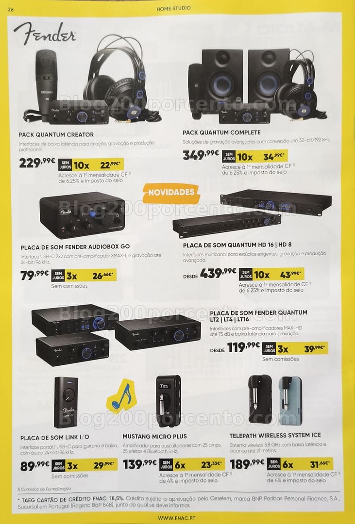 Antevisão Folheto FNAC Especial Instrumentos Musicais Promoções até 31 dezembro
