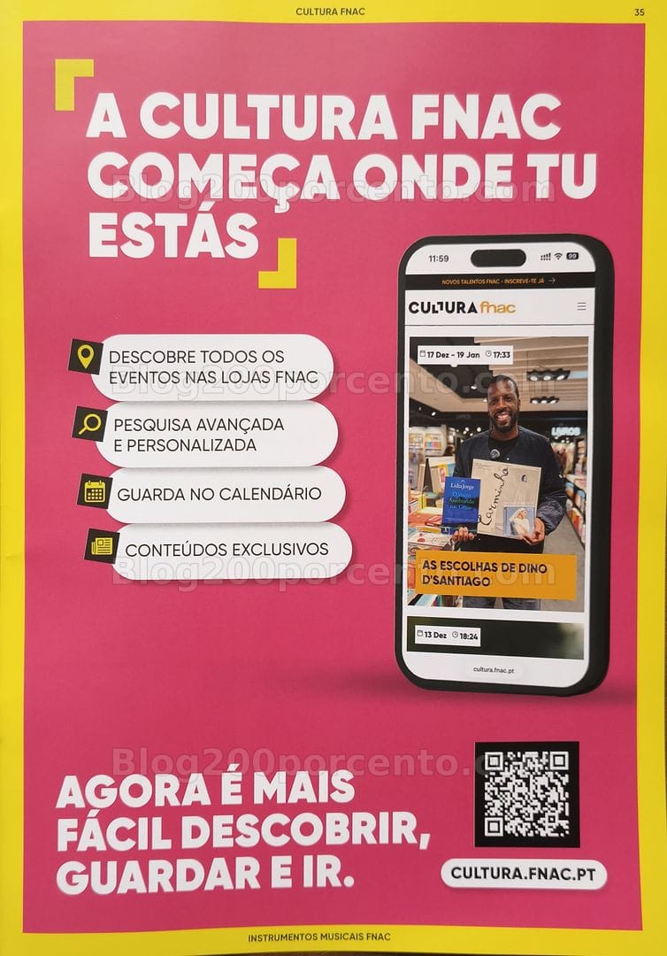 Antevisão Folheto FNAC Especial Instrumentos Musicais Promoções até 31 dezembro