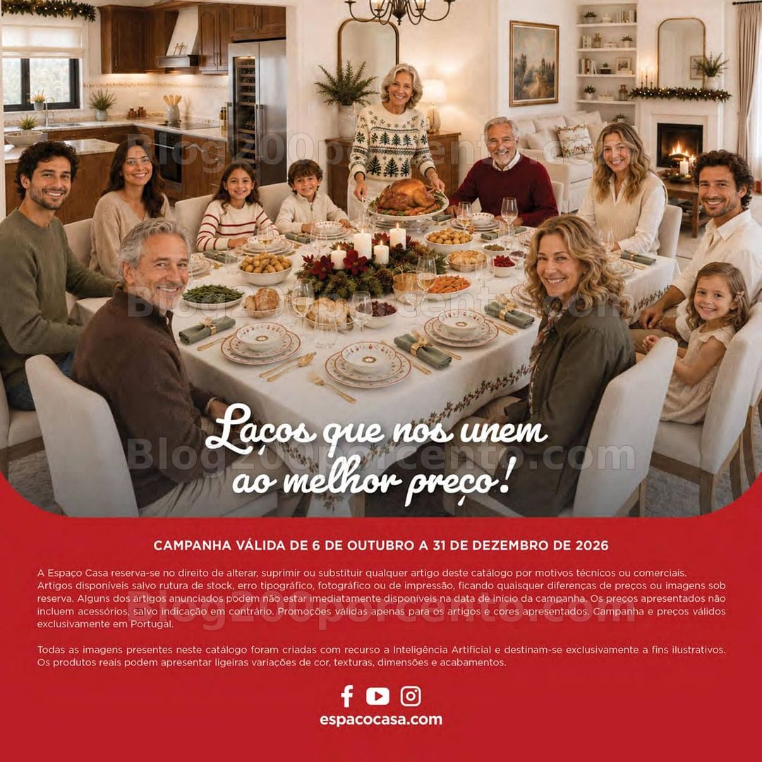 Antevisão Folheto ESPAÇO CASA Natal Promoções de 15 outubro a 31 dezembro