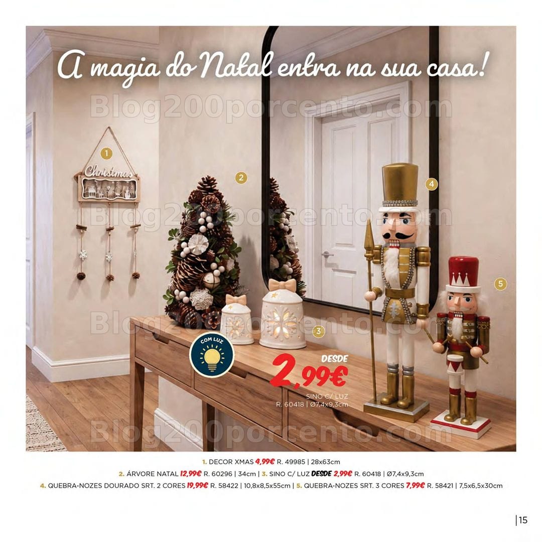 Antevisão Folheto ESPAÇO CASA Natal Promoções de 15 outubro a 31 dezembro