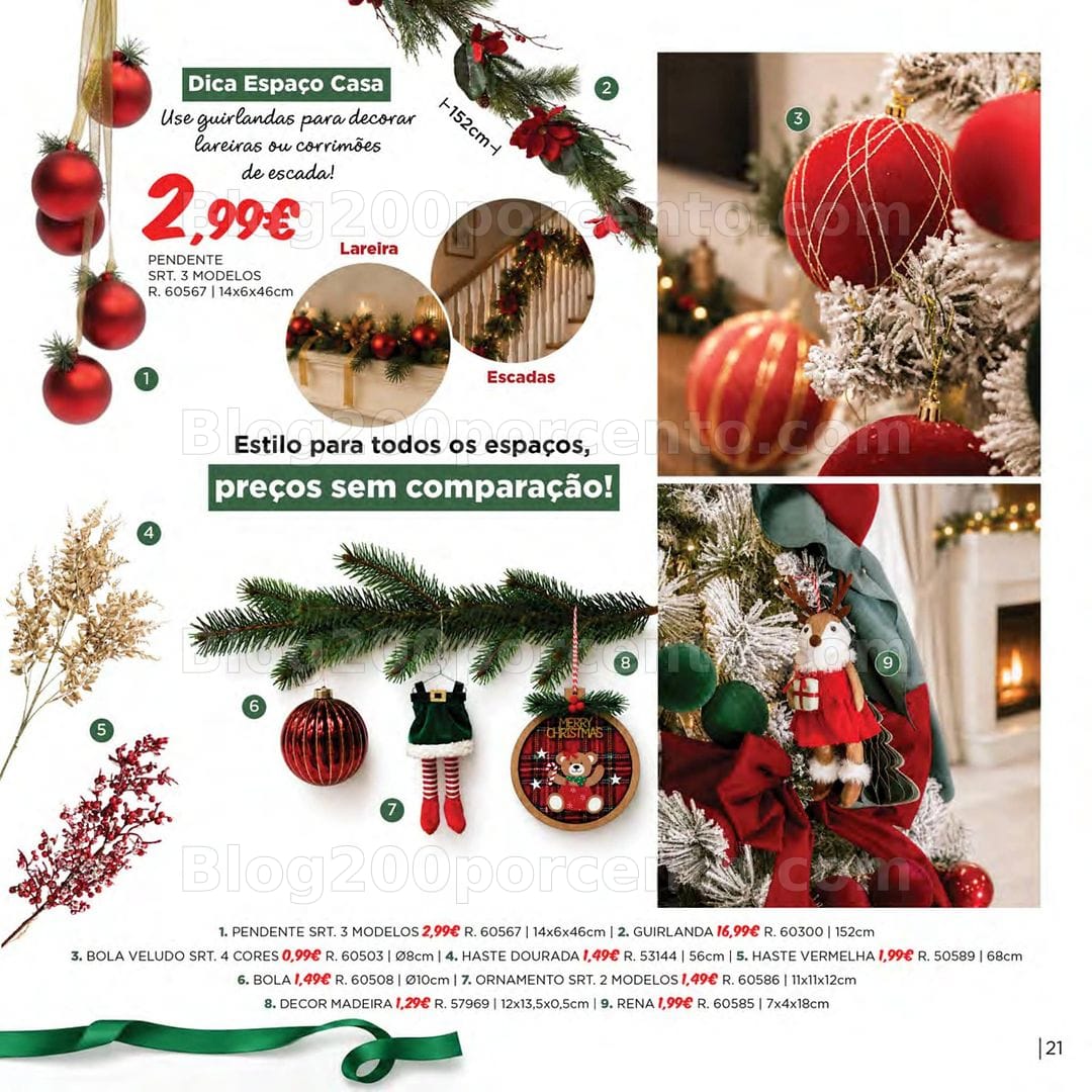 Antevisão Folheto ESPAÇO CASA Natal Promoções de 15 outubro a 31 dezembro