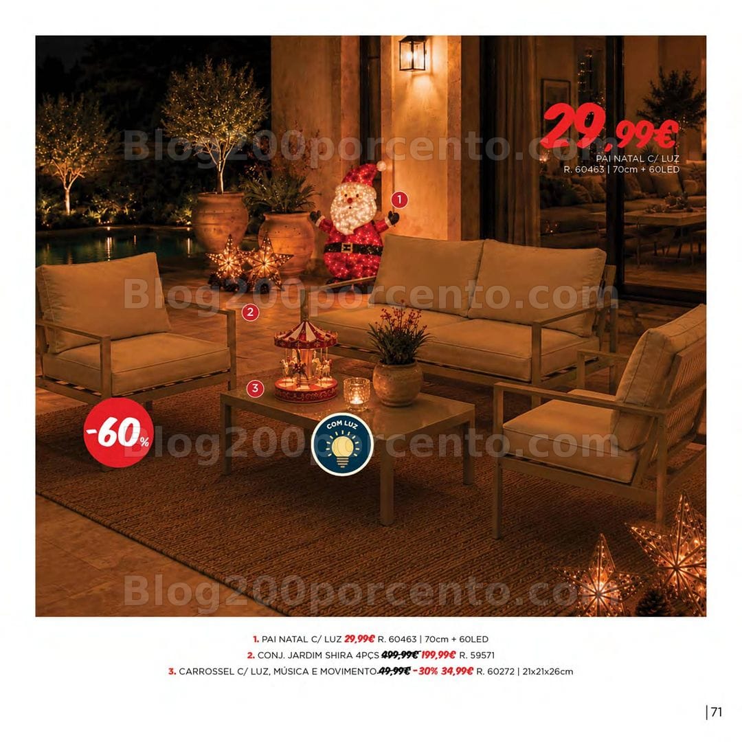 Antevisão Folheto ESPAÇO CASA Natal Promoções de 15 outubro a 31 dezembro
