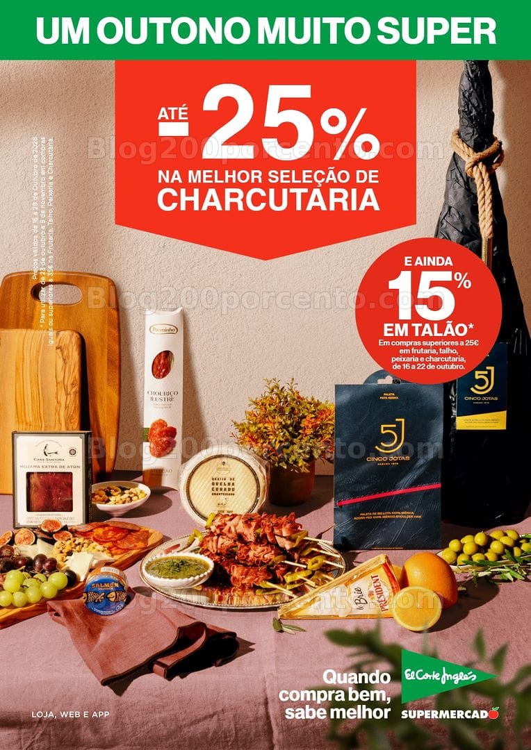 Antevisão Folheto EL CORTE INGLÉS Promoções de 16 a 29 outubro