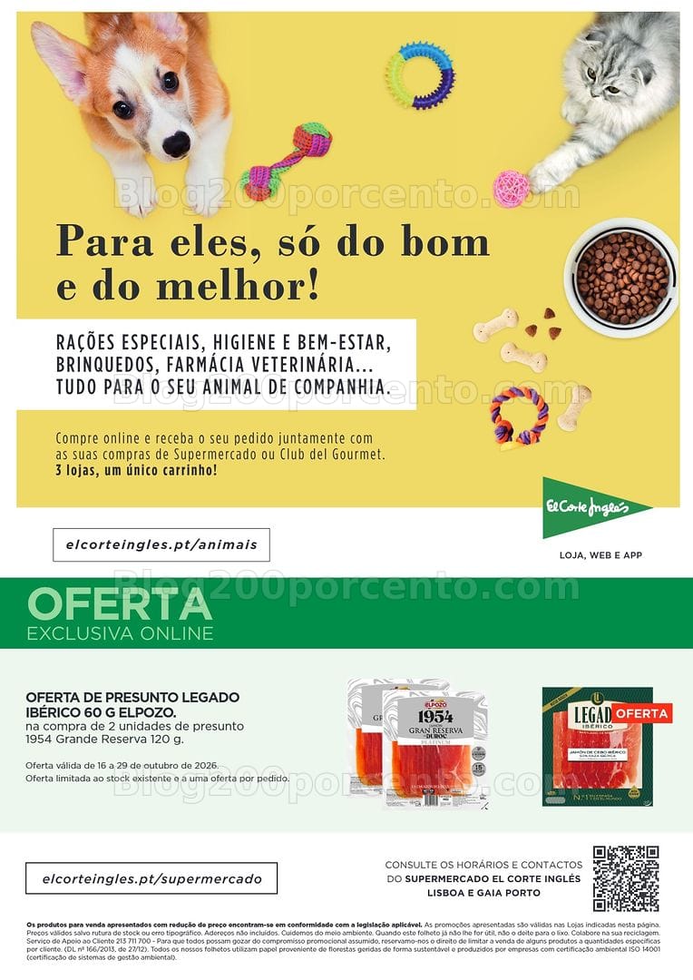 Antevisão Folheto EL CORTE INGLÉS Promoções de 16 a 29 outubro