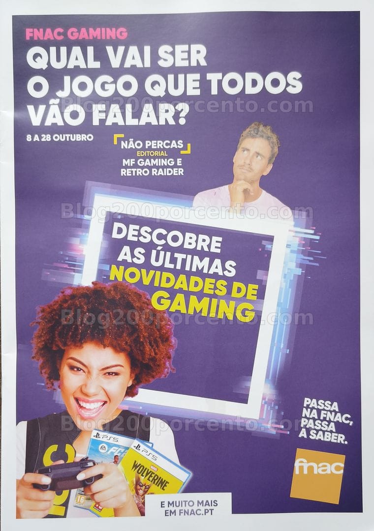 Antevisão Folheto FNAC Gaming Promoções até 28 outubro